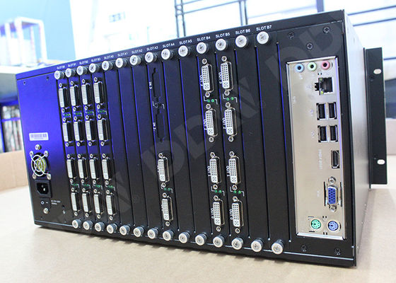 Il collegamento doppio DVI ha introdotto la video unità di elaborazione della parete 4k, i video numeri DDW-VPH0808 dell'uscita massima del regolatore 144 della matrice della parete