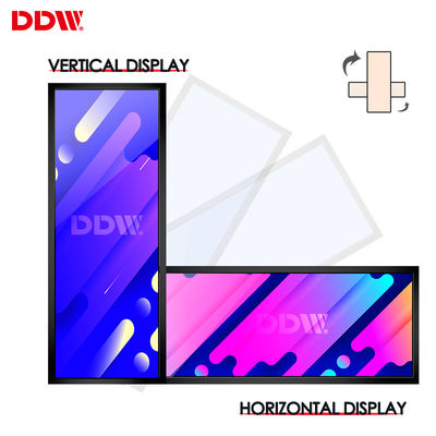 esposizioni dell'affissione a cristalli liquidi di Antivari allungate schermo stretto a 43 pollici di pubblicità dello scaffale del supporto della parete del negozio 19 24 28 37