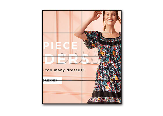 Parete 46inch, annuncio pubblicitario backlit principale del LG del monitor esile dell'incastonatura video dell'esposizione di parete di 1.7mm