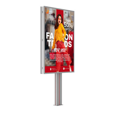 Facile installazione impermeabile IP65 p6 8000nits sistema in acciaio 4G pubblicitario all'aperto cartellone a LED con HDMl
