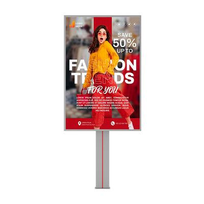 Facile installazione impermeabile IP65 p6 8000nits sistema in acciaio 4G pubblicitario all'aperto cartellone a LED con HDMl