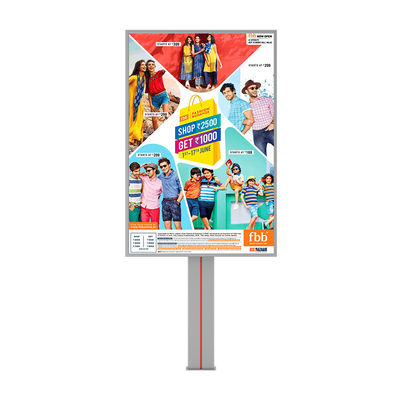 Disegno di fascia alta 8000nits impermeabile IP65 p6 cartellone esterno in acciaio per la pubblicità