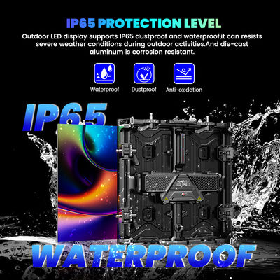 Piano a colori 500x500 impermeabile p3.91 p1.56 P2.604 7680hz schermo a LED all'interno e all'esterno