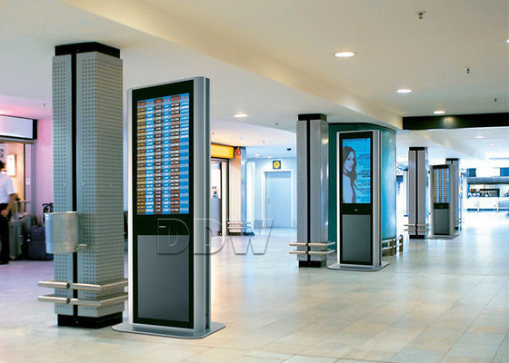 Tutti in un 1920x1080 a 55 pollici raddoppiano definizione parteggiata 1024x768 DDW-AD5501S del monitor del PC del chiosco del touch screen dello schermo dell'affissione a cristalli liquidi l'alta