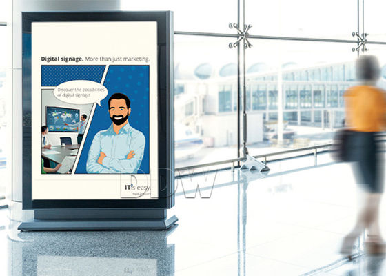 Contrassegno 1920x1080 DDW-AD8201SN dell'affissione a cristalli liquidi Digital di versione di industria per il grande grande magazzino