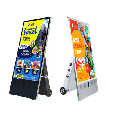 43 pollici Outdoor Digital Signage Portatile e alimentato a batteria per soluzioni pubblicitarie efficaci