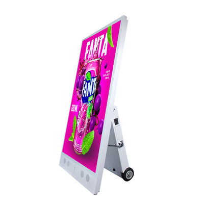 55 pollici Outdoor Digital Signage Batteria portatile e schermi LCD per campagne pubblicitarie all'aperto