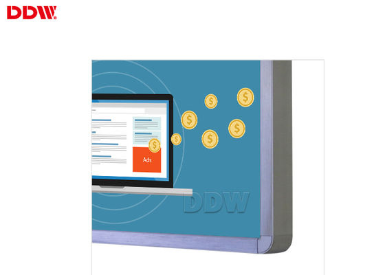 Totem fissato al muro a 32 pollici dell'esposizione di pubblicità/multi schermo attivabile al tatto orizzontale del punto