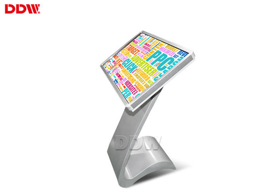 1920x1080 chiosco a 65 pollici del contrassegno di Digital del touch screen dei ni't di risoluzione 500, affissione a cristalli liquidi del software di self service che annuncia Playe