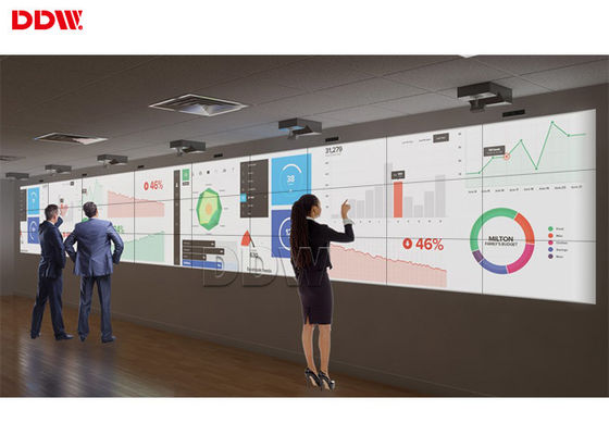 L'esposizione di parete flessibile del touch screen, video parete LCD visualizza un'incastonatura da 3,5 millimetri