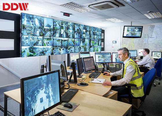 49" video schermi video della parete, parete di sicurezza di gamma di colore acceso video