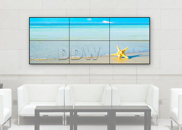 1x3 Lcd Control Room Video Wall 55 Inch Thin Bezel TV High Contrast RS232 Control