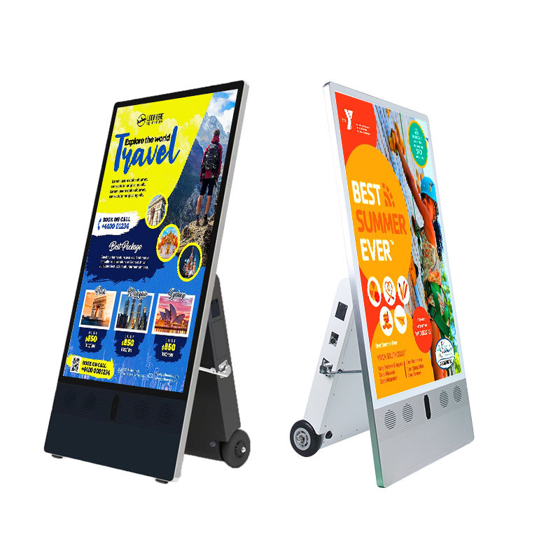 43 pollici Outdoor Digital Signage Portatile e alimentato a batteria per soluzioni pubblicitarie efficaci