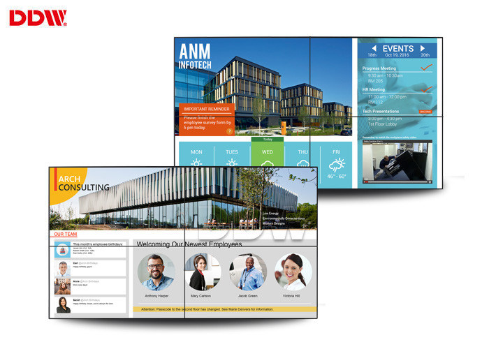 49" video schermo della parete, video progettazione ultra stretta principale all'aperto della struttura della parete