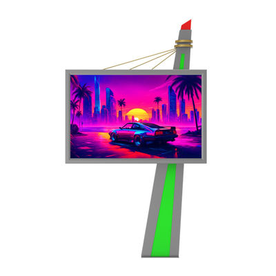 Facile installazione P6 acciaio 8000nits display impermeabile pubblicità esterna cartellone LED