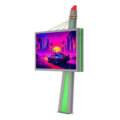 Facile installazione P6 acciaio 8000nits display impermeabile pubblicità esterna cartellone LED
