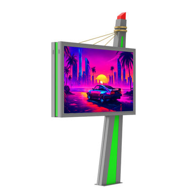 Facile installazione P6 acciaio 8000nits display impermeabile pubblicità esterna cartellone LED