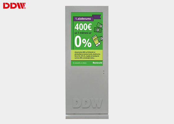 FCC / RoHS Digital Signage Screens Digital Sign Board 700Nits Luminosità