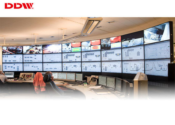 Parete fissata al muro di Digital video, annunciante parete LCD senza cuciture di luminosità di 500 pidocchi la video