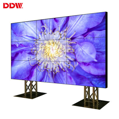 Esposizione di parete LCD di luminosità di 500 pidocchi video a 55 pollici con il ciclo di DP nel ciclo fuori